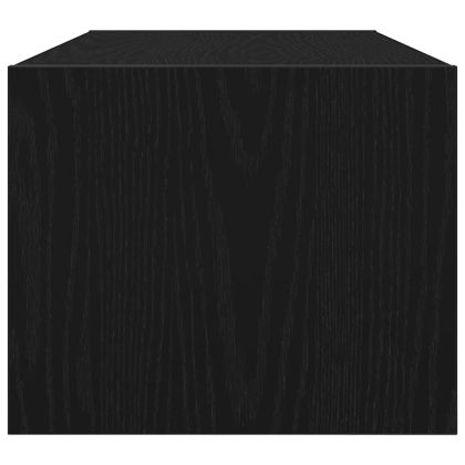 ТB шкафове, 2 бр, черен дъб, 80x31x25,5 см, инженерно дърво