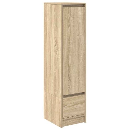 Висок шкаф, сонома дъб, 29,5x34x119,5 см инженерно дърво
