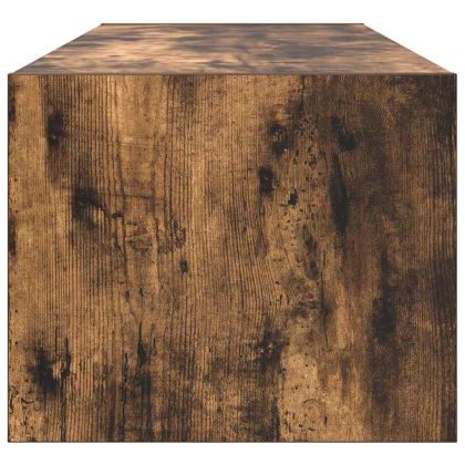 ТВ шкафове 2 бр Опушен дъб 100x31x25,5 см инженерно дърво