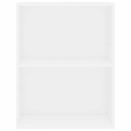 Шкаф за книги в бяло 60x30x76,5 cm Инженерна дървесина