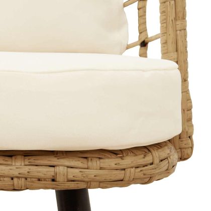 Градински стол с възглавници Natural Poly Rattan
