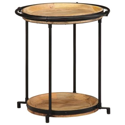 Странична маса Ø55x60 cm Масивна дървесина Манго