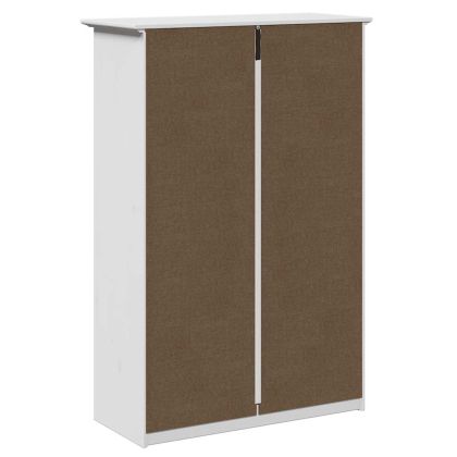 vidaXLL стелаж за обувки "BODO" White 80x35x118 cm