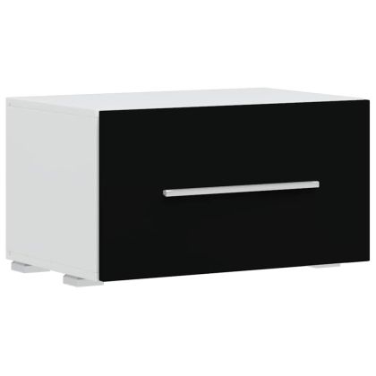 5 броя ТВ шкафове с LED осветление Матово черно инженерно дърво