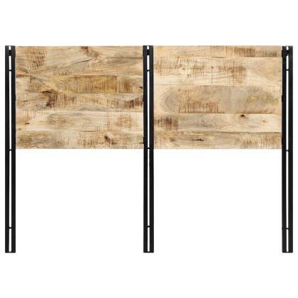 табла за глава 140 cm масивно дърво манго и желязо