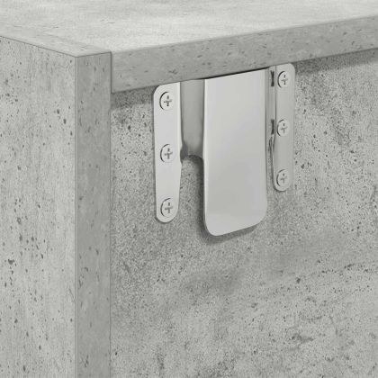 ТВ шкафове 2 бр бетонно сиви 60x31x25,5 см инженерно дърво