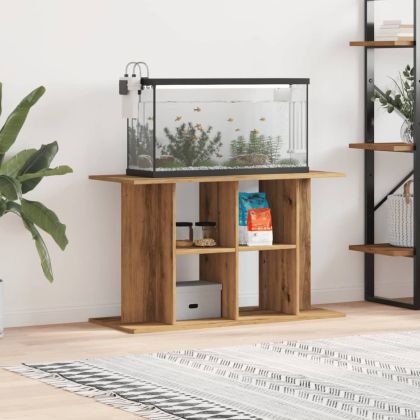 Стойка за аквариум, дъб, 100x40x60 см, инженерно дърво