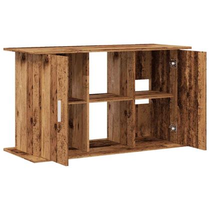 Стойка за аквариум от старо дърво 121x41x58 cm Инженерно дърво
