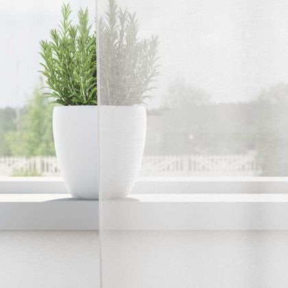 Пердета от воал с втулки, 2 бр, бяло