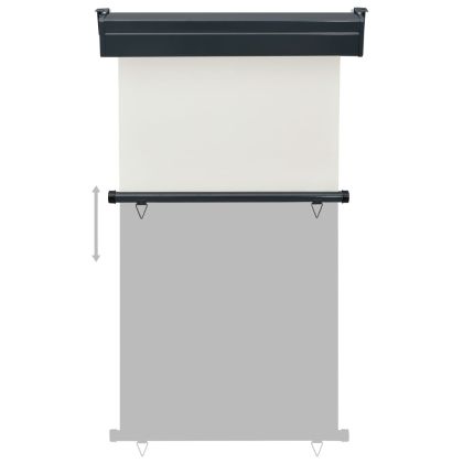 Вертикална тента за балкон, 105x250 см, кремава