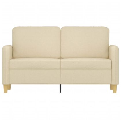 2-местен диван, кремав, 120 см, текстил