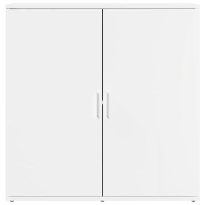 Сайдборди, 2 бр, бели, 79x38x80 см, инженерно дърво