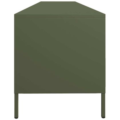 ТВ шкаф маслиненозелен 202x39x43,5 см студеновалцувана стомана