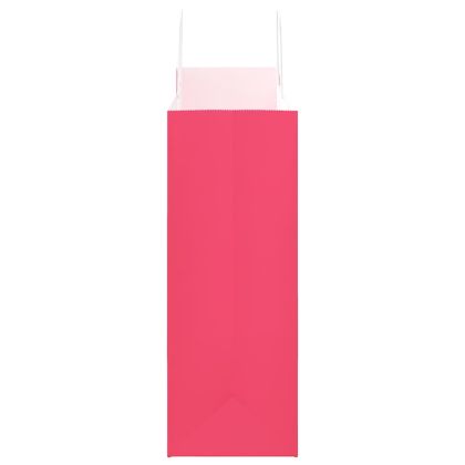 Хартиени торбички 250 бр с дръжки розови 32x17x44 см