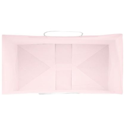 Хартиени торбички 250 бр с дръжки розови 32x17x44 см