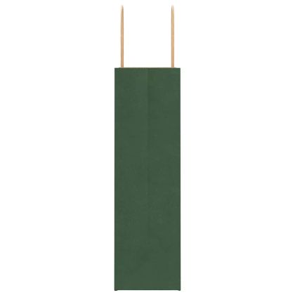 Хартиени торбички 250 бр с дръжки зелени 21x11x36 см