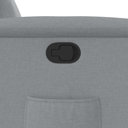 Реклайнер стол, светлосив, текстил