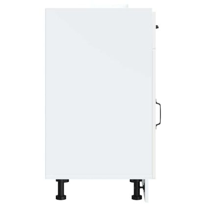 Кухненски шкаф, "Kalmar", бял, инженерно дърво