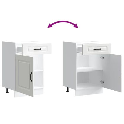 Кухненски шкаф, "Kalmar", бял, инженерно дърво