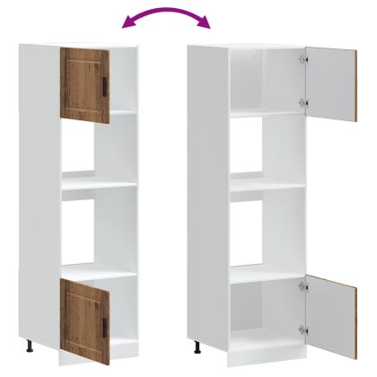 Шкафове за фурна 2 бр Porto, старо дърво, инженерно дърво