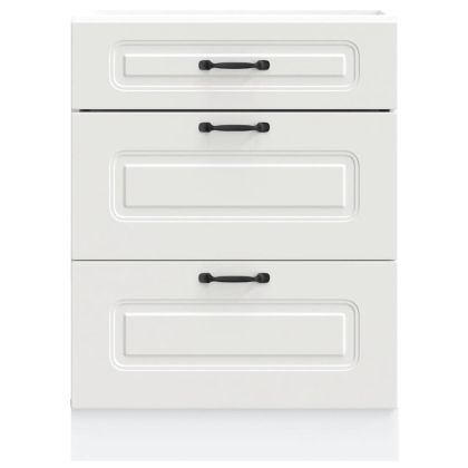 Кухненски шкаф, "Kalmar", бял, инженерно дърво