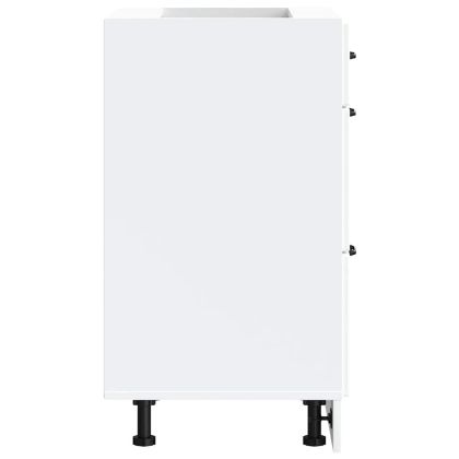 Кухненски шкаф, "Kalmar", бял, инженерно дърво