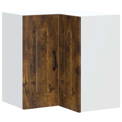 Кухненски стенен ъглов шкаф, Kalmar опушен дъб, инженерно дърво