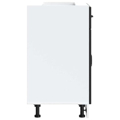 Кухненски шкаф Lucca Черно инженерно дърво