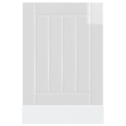 Панел за миялна машина, Lucca, бял гланц, инженерно дърво