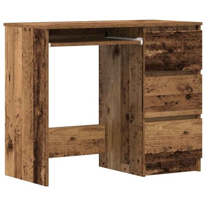 Бюро от старо дърво 90x45x76 cm Инженерна дървесина