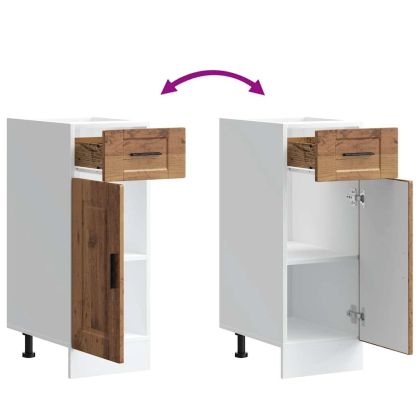 Кухненски шкаф Porto, старо дърво, инженерно дърво