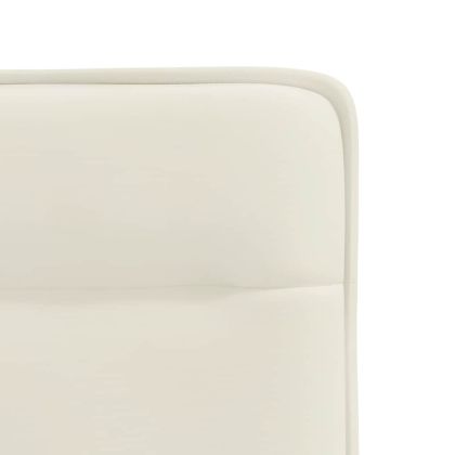 Трапезни столове, 6 бр, кремави, кадифе