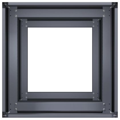 Кашпа, антрацит, 40x40x80 см, студеновалцувана стомана