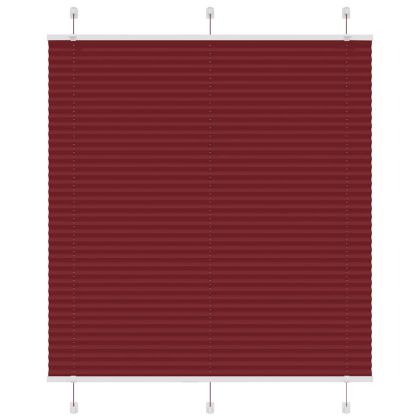 Плисирана щора Бордо червено 120x100 cm Ширина на плата 119,4cm