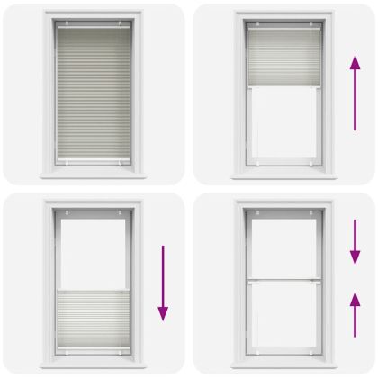 Плисирана щора Светло сиво 75x150 cm Ширина на плата 74,4 cm