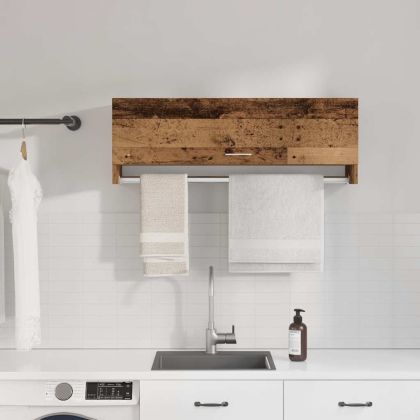 Гардероб от старо дърво 100x32,5x35 cm Инженерна дървесина