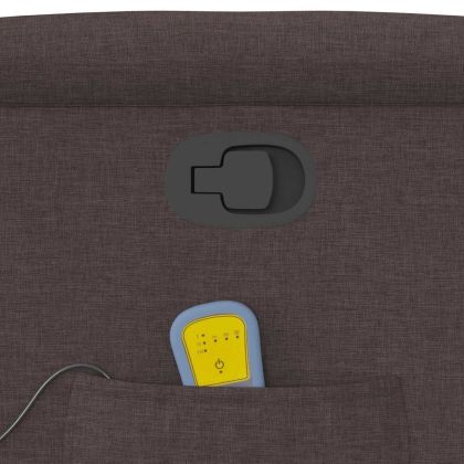 Масажен наклоняем стол, тъмнокафяв, текстил