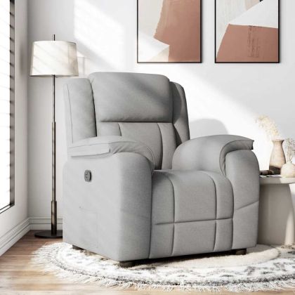 Recliner Chair Cloud Grey Fabric
