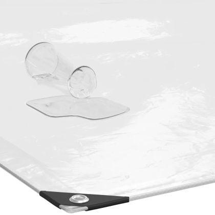 Прозрачен брезент с капси 3x3 м, полиетилен