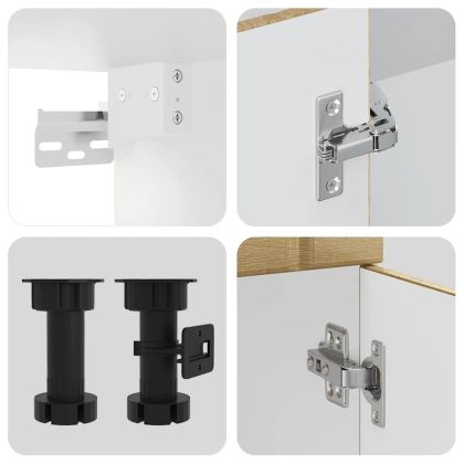 Комплект кухненски шкафове от 11 части Lucca, инженерно дърво