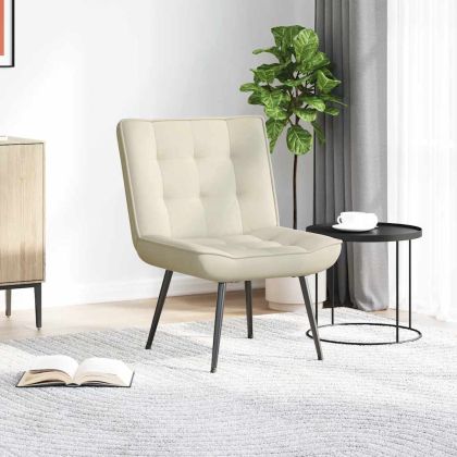 Релаксиращ стол Cream 64x74x84 cm кадифе