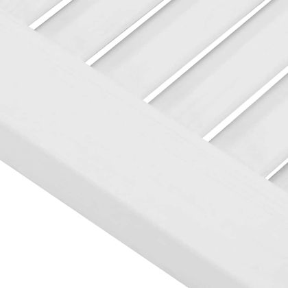 Врати за шкафове Louvred Design 4 бр. бели 99x29,5 см