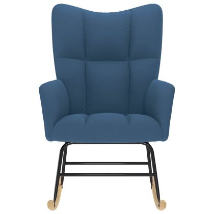 Люлеещ се стол, син, текстил