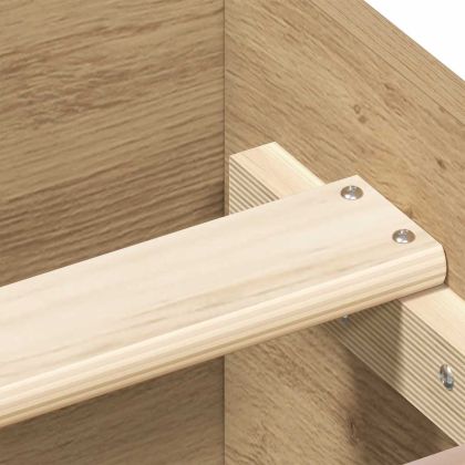 Рамка за легло без матрак дъб артизан 120x200см инженерно дърво