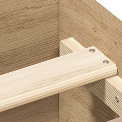 Рамка за легло без матрак дъб артизан 150x200см инженерно дърво