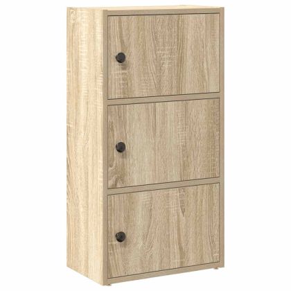 Библиотека, сонома дъб, 40x24x77 см, инженерно дърво