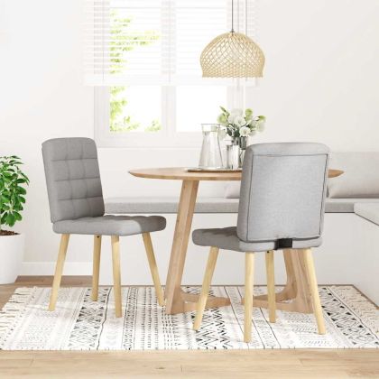 Трапезни столове 2 бр Cloud сив плат