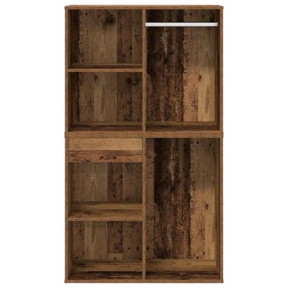 Комплект тоалетка с LED Старо дърво