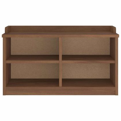 vidaXLL Пейка за антре SANDNES 87x40x50 cm Масивна дървесина Бор