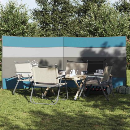 Camping Windbreak Blue 340x130 cm Водоустойчив